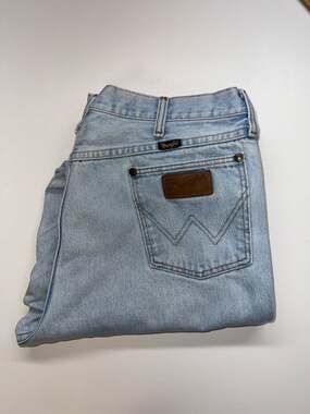 Vtg Wrangler 13MWZ Light Wash Jeans 36x34 Fits 34x32 Cowboy Cut 0483
